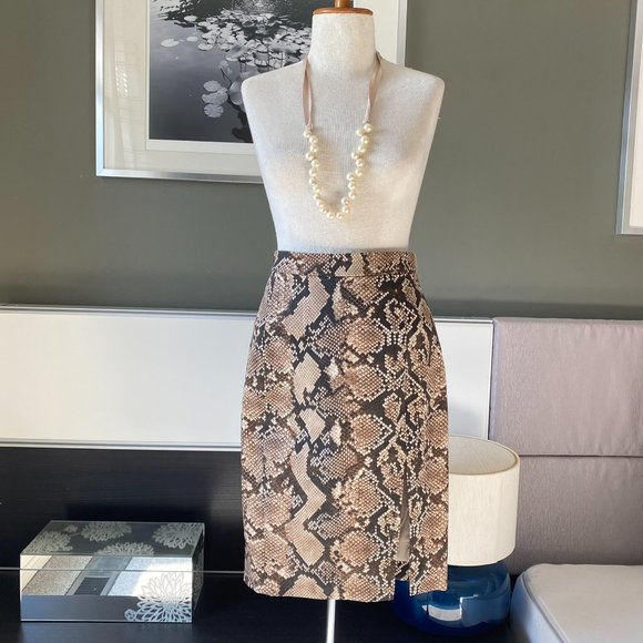 ♥ Altuzarra Target Snakeskin Pencil Skirt US 4       - O - Picture 1 of 4